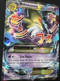 M Alakazam EX 26/124 Fates Collide Holo Pokemon LP - Image 3