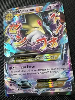 M Alakazam EX 26/124 Fates Collide Holo Pokemon LP - Image 4