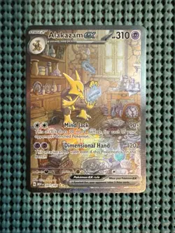 Pokemon Alakazam EX TCG Card 201/165 SV Scarlet & Violet 151 NM Condition - Image 1