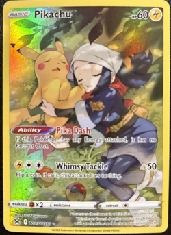 PIKACHU - TG05/TG30 Holo Lost Origin Trainer Gallery Pokemon Near Mint - Image 1