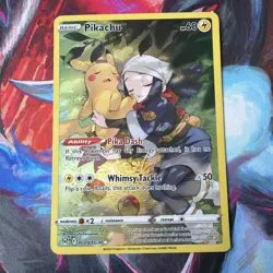 Pikachu TG05/TG30 Lost Origin Trainer Gallery Full Art Pokemon Card - Image 1