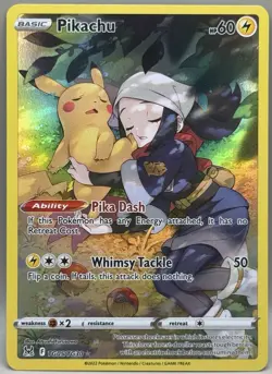 2022 Pokemon Lost Origin Pikachu Ultra Rare Trainer Gallery TG05/TG30 - Image 1