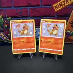 Pokemon TCG Charmander SV6/SV94 Hidden Fates Shiny Rare Lot of 2 - Image 1