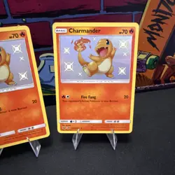 Pokemon TCG Charmander SV6/SV94 Hidden Fates Shiny Rare Lot of 2 - Image 3