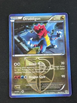2012 Pokemon Plasma Storm Black And White Druddigon Rare Holo 94/135 - Image 1