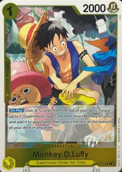 • Monkey.D.Luffy • OP10-111 R Royal Blood Holo Foil One Piece TCG NM - Image 1