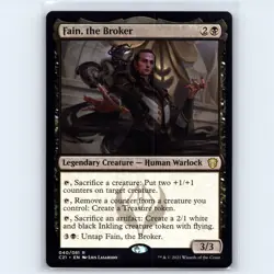 MTG Fain, the Broker #40 C21 Commander 2021 Normal R NM Magic Card - Image 1