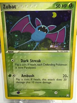 Pokemon Card Zubat 82/109 Stamped Holo Common Team Rocket Returns LP - Image 2