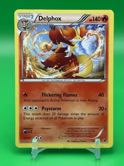 Delphox 13/124 XY - Fates Collide LP Pokemon Card TCG Free Shipping H7 - Image 1