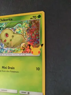 Chikorita McDonalds Pokemon Promo HOLO Card 2/25 - 25th Anniversary - Image 4