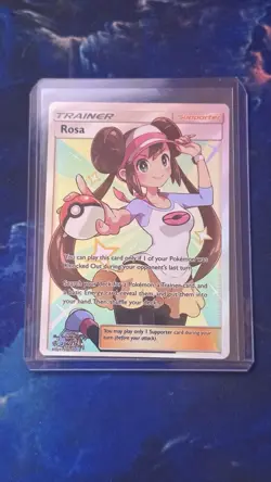 Pokemon Rosa Full Art Ultra Rare Trainer Holo SM Cosmic Eclipse 236/236 Card - Image 3
