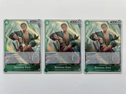 One Piece Card Game Roronoa Zoro (x3) PRB02-006 R English - Image 1