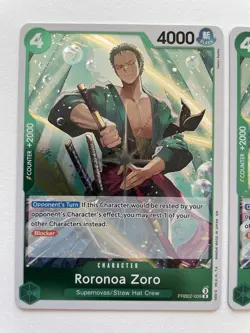 One Piece Card Game Roronoa Zoro (x3) PRB02-006 R English - Image 3