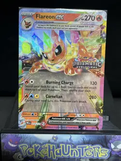 Pokemon Card Flareon EX 014/131 Stamped Prismatic Evolutions SEALED Promo - Image 1