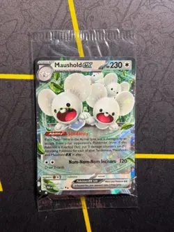 Maushold ex 155/182 - Pokemon TCG Paradox Rift Ultra Rare Card NM SEALED - Image 1