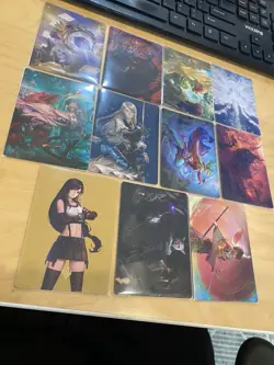 Magic the Gathering: Art Card Set / Final Fantasy Tifa_LOTR Nazgul_Bloomburrow - Image 1