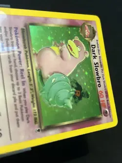 Pokemon TCG Dark Slowbro Holo Rare Card 8/110 Legendary Collection 2002 - Image 3