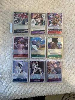 Lot of 18 One Piece TCG Cards Holo mint ‼ - Image 1