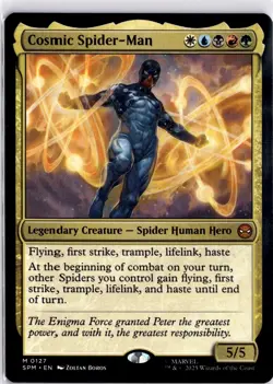 Marvels Spider-man Magic The Gathering Cosmic Spider-Man Trading Card TCG MTG - Image 3