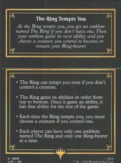 The Ring Helper Card 13 Magic: the gathering Lord of The RIngs - Image 2