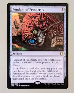 Pendant of Prosperity - Commander 2019 #58 Rare - Near Mint - MtG - Image 1