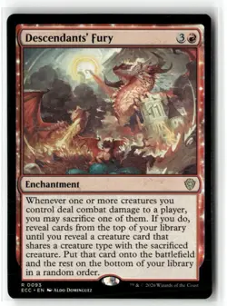 Descendants’ Fury Commander: Lorwyn Eclipsed NM Regular Magic MTG - Image 1