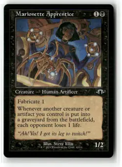 Marionette Apprentice (Retro Frame) Modern Horizons 3 Regular MTG Magic - Image 1