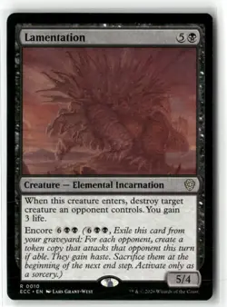 Lamentation Commander: Lorwyn Eclipsed NM Regular Magic MTG - Image 1