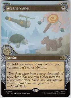 MTG Arcane Signet (Showcase) Normal NM Avatar: The Last Airbender Magic - Image 1