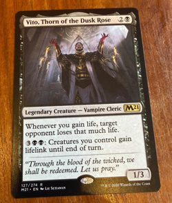 MTG Vito, Thorn Of The Dusk Rose, Core 2021 Rare 127/274 NM - Image 1