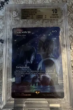 Beckett Pristine 10 Stay With Me (Rhystic Study) Foil MTG FF Through The Ages - Image 1