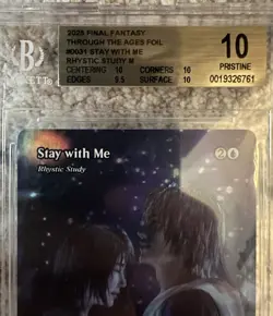 Beckett Pristine 10 Stay With Me (Rhystic Study) Foil MTG FF Through The Ages - Image 3