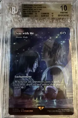 Beckett Pristine 10 Stay With Me (Rhystic Study) Foil MTG FF Through The Ages - Image 5