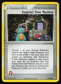Surprise! Time Machine 91/109 Team Rocket Returns Reverse Holo Pokemon Card - Image 1