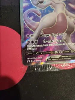 Pokemon TCG Mewtwo v Full Art Black Star Promo SWSH229 New/Sealed - Image 2