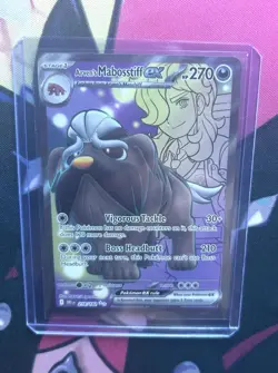 Arven’s Mabosstiff ex 218/182 Destined Rivals Full Art Ultra Rare Pokemon NM/M - Image 1