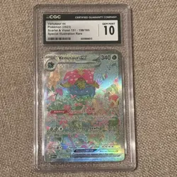 2023 Pokemon Scarlet & Violet 151 Venusaur ex Special Illustration Rare CGC 10 - Image 1