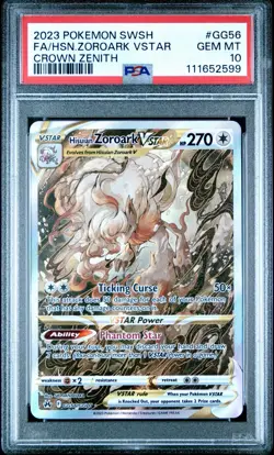 2023 Pokemon Hisuian Zoroark VSTAR GG56/GG70 Crown Zenith PSA 10 - Image 3