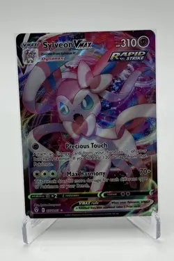 Pokemon Sylveon Vmax 075/203 Sword & Shield Evolving Skies Holo Ultra Rare, NM - Image 1