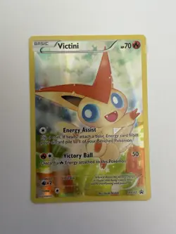 Victini XY117 Holo Promo Black Star LP Pokemon - Image 1