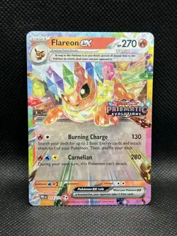 Flareon ex 014/131 STAMPED Prismatic Evolutions STAMP PROMO Pokemon Holo English - Image 1