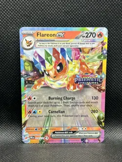 Flareon ex 014/131 STAMPED Prismatic Evolutions STAMP PROMO Pokemon Holo English - Image 3
