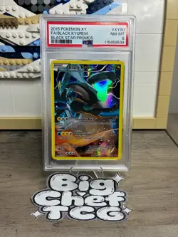 2015 POKEMON XY BLACK STAR PROMOS #XY80 FA/BLACK KYUREM BLACK STAR PROMOS PSA 8 - Image 1