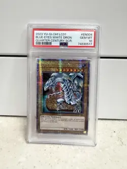 Yu-Gi-Oh Blue-Eyes White Dragon LC01-EN004 Quarter Century Rare Psa 10 No Error - Image 1