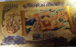 RARE Usopp One Piece Anime 24K Gold Flake Berry Dollar USA SELLER - Image 5