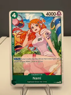 One Piece TCG - Nami P-102 Promo Card English Near Mint - Image 1