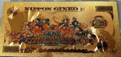 RARE Monkey D. Luffy One Piece Anime 24K Gold Flake Berry Dollar USA SELLER 20th - Image 4