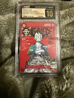 Monkey D. Luffy One Piece Japanese Promo ST21-014 Magazine Vol 20 - Image 1