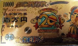 RARE Tony Tony Chopper One Piece Anime 24K Gold Flake Berry Dollar USA SELLER - Image 3