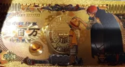 RARE SHANKS LUFFY One Piece Anime 24K Gold Flake Berry Dollar USA SELLER - Image 1